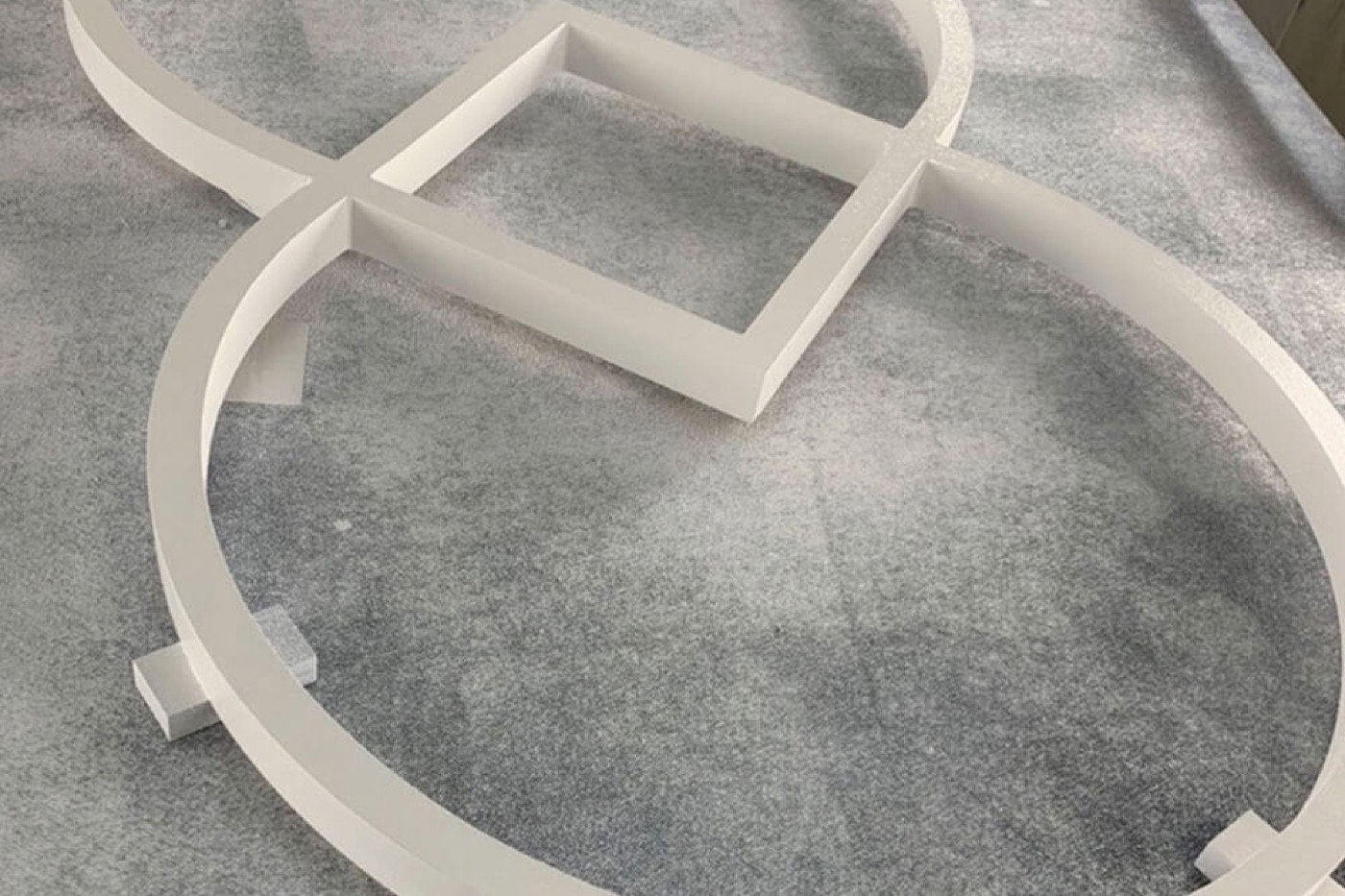 Routed profile parts ready for assembly