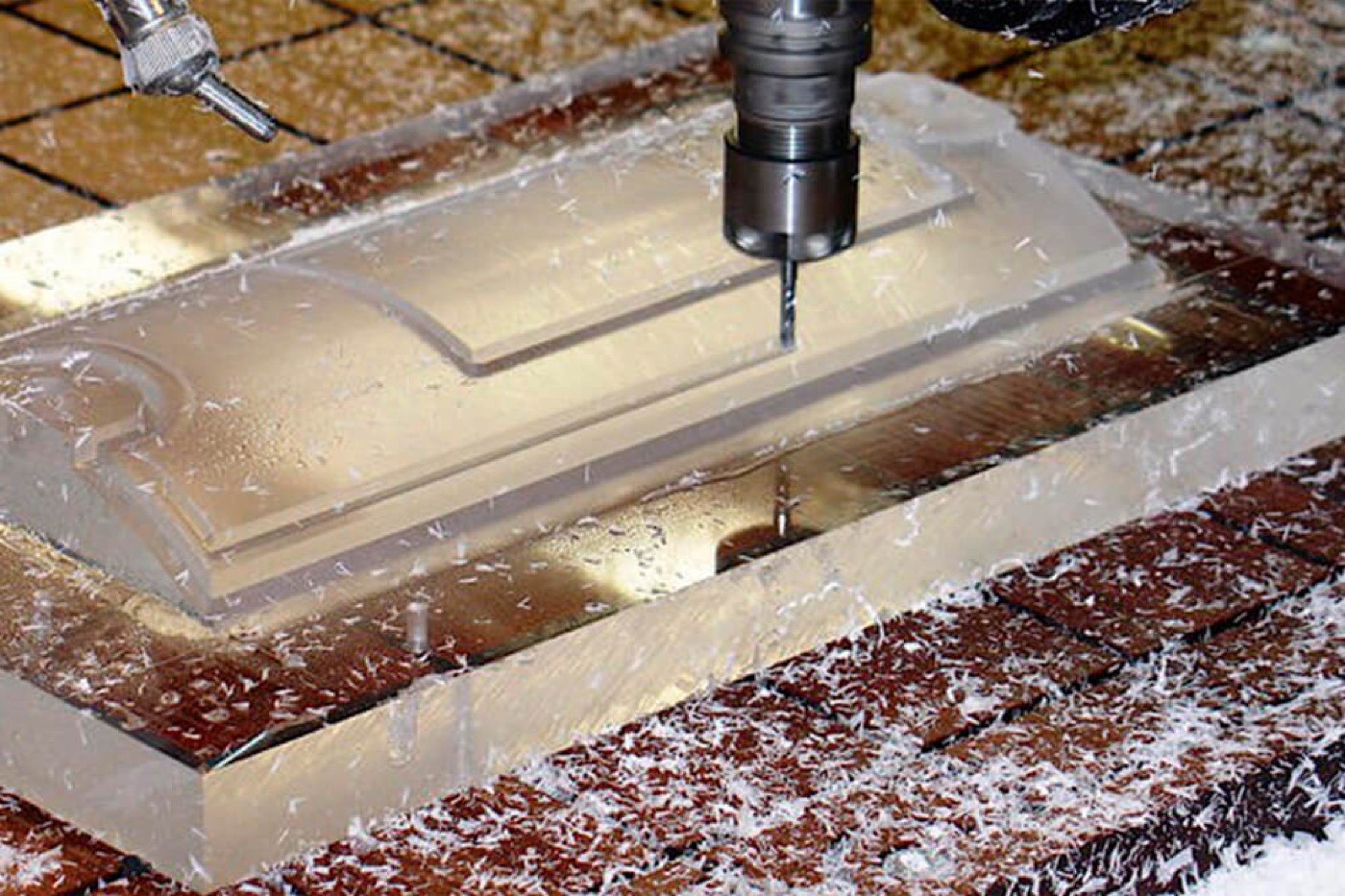 Machining thick acrylic on the CNC router