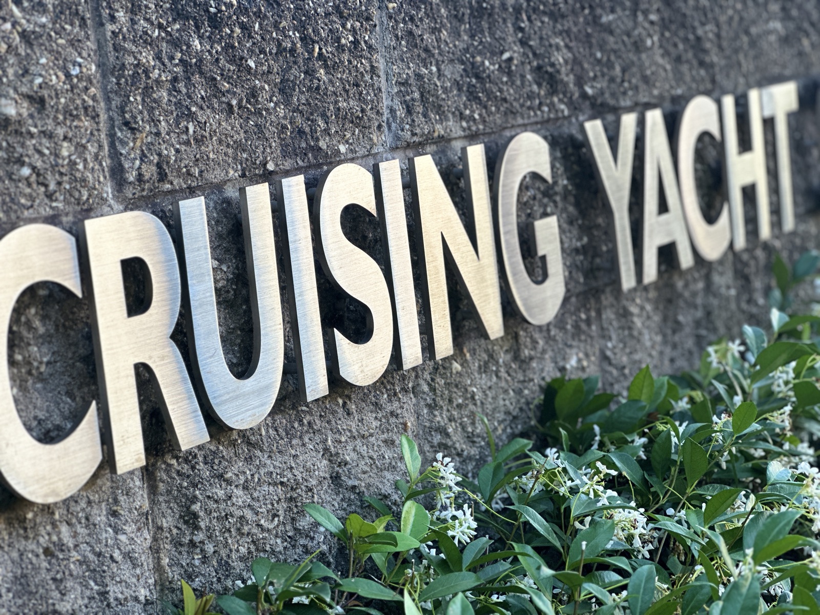 Stainless steel lettering cut on the fiber laser