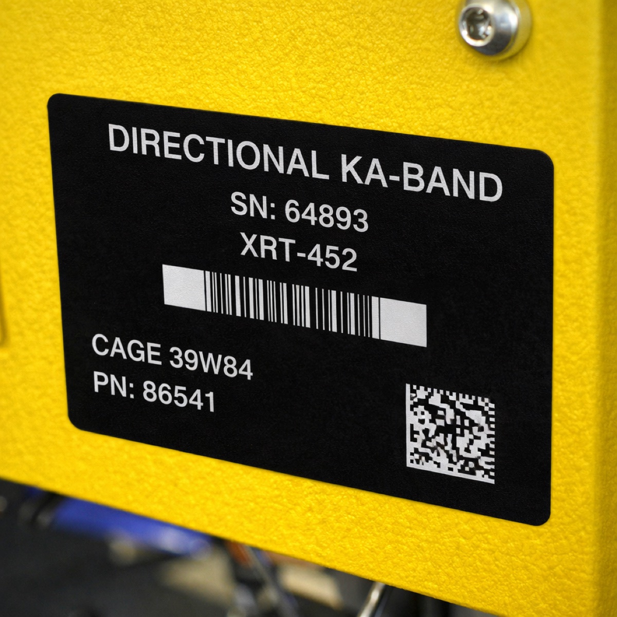 Asset tags & QR plates