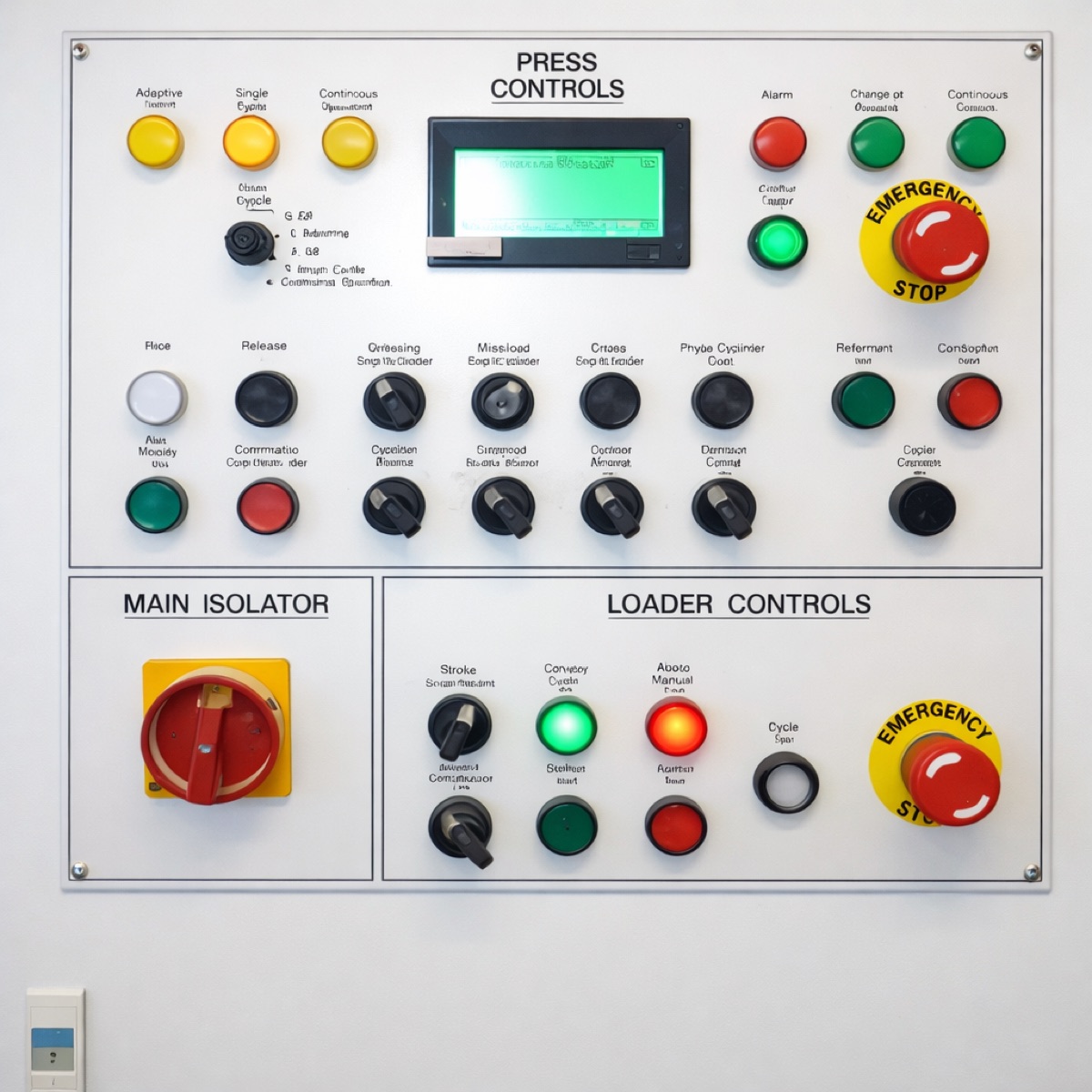 Switchboard & control labels