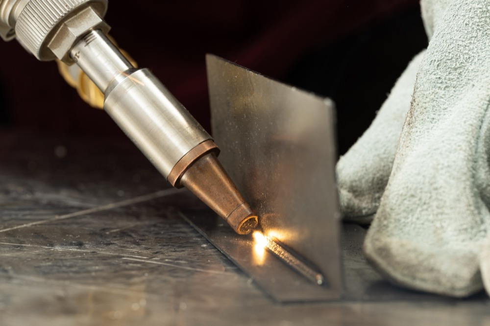 Laser welding a stainless steel assembly