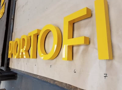 NON ILLUMINATED 3D LETTERING