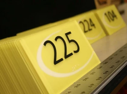 ACRYLIC ROOM NUMBER SIGNS