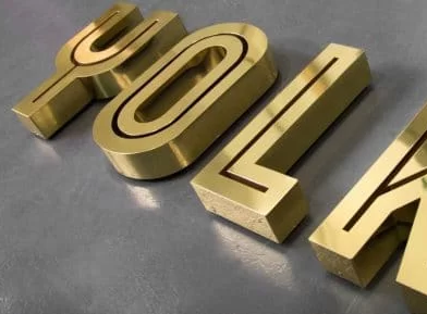 METAL 3D LETTERS